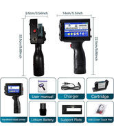 Máquina de Impresión de Inyección de Tinta Portátil de 25.4 mm para Pequeñas Empresas, Fecha, Número de Serie, Código de Lote, Sello, Nueva con 1 Año de Garantía, Flex Egg