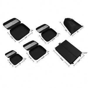 Practical Luggage Organizer <b>Cubes</b> with Visible Mesh Windows Foldable Design for Easy Storage Suitable Family Business Travel - Product Image 2