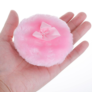 Yacai Bán Sỉ Mềm Sang Trọng Fluffy Velour Bột Phun Khuôn Mặt Lớn Cơ Thể Trang Điểm Mỹ Phẩm Bột Phun Với Ribbon Dài Lông Phun - Product Image 4
