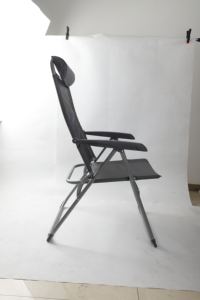 كرسي متحرك خارجي قابل للطي للتخييم مع مسند رأس لصيد الأسماك مصنوع من سبائك الألومنيوم قماش أكسفورد لاستخدام غرفة المعيشة - Product Image 4