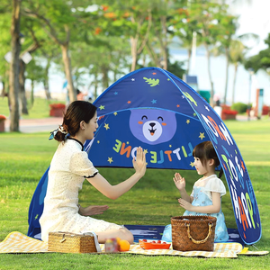 Linda Carpa de Playa con Diseño de Dibujos Animados para Niños, Carpa Infantil para Acampar al Aire Libre, Ventilada, Plegable, Portátil, Tipo <span class=keywords><strong>Castillo</strong></span> para Bebés - Product Image 3