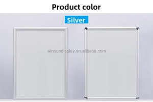 <span class=keywords><strong>Snap</strong></span> Clips khung A1 A2 A3 A4 Bạc nhôm Áp phích khung hiển thị khung - Product Image 5