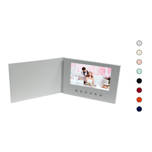Carte d'invitation <span class=keywords><strong>vidéo</strong></span> d'entreprise 2026, lecteur <span class=keywords><strong>vidéo</strong></span> LCD personnalisé et livre cadeau pour la promotion d'entreprise - Product Image 1