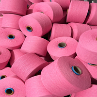 Colorful Eco-Friendly Recycled Cotton/Polyester Blended Open End Knitting Yarn for Socks and Towel Fabric