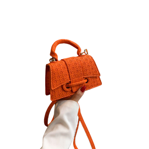 2025 treillis populaire en cuir PU Style de mode élégant chaîne dorée en cuir Pu Mini sacs en gros - Product Image 5