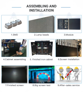 Schermo <span class=keywords><strong>LED</strong></span> per Pubblicità Esterna con Cabinet in Ferro, Insegna Video per Esterni, Schermo <span class=keywords><strong>LED</strong></span> P5 per Stadi - Product Image 5
