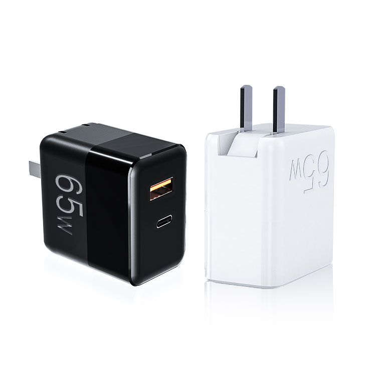 2021 New Arrivals Gallium nitride Portable Charger PD 65W USB C Wall Charger for iPhon for Samsung Fast Charger