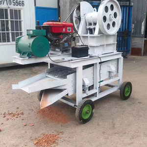 Concasseur à mâchoires mobile à moteur diesel 5,5 kW pour le traitement du granit en carrière, marque Hengtong, haute efficacité, technologie de pointe, longue durée de vie - Product Image 1