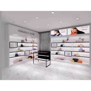 Soporte de exhibición de pared para Centro Comercial personalizado, muebles de tienda minorista para <span class=keywords><strong>vitrina</strong></span> cosmética y escaparate - Product Image 3