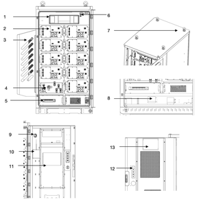 Sistema Híbrido 2200kVA S63P50K 50kW PCS Todo en Uno con BMS y EMS Comercial, Gabinete BESS 50kW-100kWh DA AC - ESS para Empresas e Industrias 50kW-100kWh PCS Ba - Product Image 5