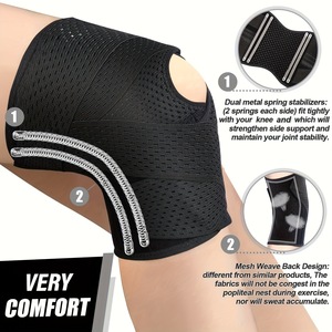Breathable <b>Knee</b> Brace Lightweight Support For Running Cycling Basketball Unisex Joint Protection JBYX-1607 - Product Image 3