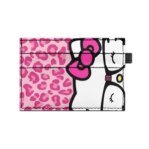 Porte-cartes en cuir PU personnalisé avec impression photo, organisateur d'identité imprimé recto-verso à 3 couches, portefeuille monobloc, MOQ, pour voyage - Product Image 1
