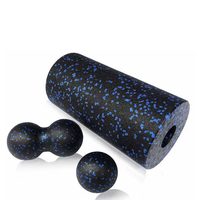 Juego de Rodillos de Espuma EPP 3 en 1, Pelota de Masaje Tipo Cacahuete, Kit de Recuperación Muscular para Yoga, Pilates y Fitness