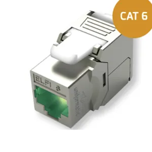 Разъем RJ45 Cat6A 7 Keystone FTP Jack самозачистки фланец