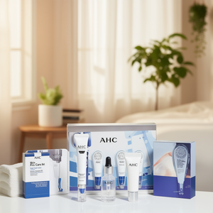 AHC Pro Shot Hyaluro Deep Volume Eye Cream 30ml con suero 10ml, set para el cuidado diario de la piel, todo tipo de piel - Product Image 3