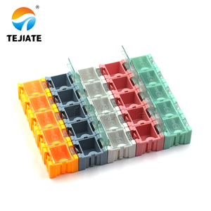 1 <span class=keywords><strong>2</strong></span> 3 4 SMD thành phần hộp bộ phận lưu trữ hộp có thể được ghép/tháo rời mini lật bìa nhựa lưu trữ bin SMD thành phần - Product Image 2