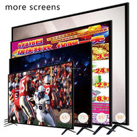 Layar LCD Anti Pecah 4K 65 Inci Smart TV untuk Monitor FHD, Kios Iklan dengan Tampilan Wifi Android
