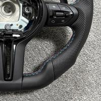 Volant de voiture en cuir noir en forme de D pour BMW F07 F30 F10 F12 F15 F16 F34 F35 F36 F38 F20 F22 F25 F26 F32 F80 M3 M4 M5 X5