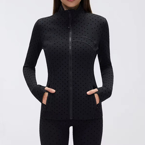 USA Wholesale Breathable Seamless Nine Quarter Sleeve <b>Jacket</b> for Fitness Gym Enthusiasts Comfortable Fit Premium Quality <b>Yoga</b> - Product Image 2