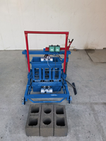 Machine à fabriquer des blocs creux en ciment portable 220V, petite machine à briques sans palette, prix de la machine à fabriquer des briques