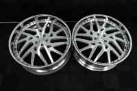 Jantes forgées 2 pièces 24 26 28 pouces avec capuchons flottants pour Cadillac Deville 1979, Chevy Nova 1966, Caprice 1989, C10 Monte Carlo 1969
