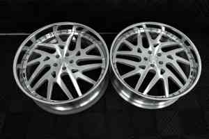 Jantes forgées 2 pièces 24 26 28 pouces avec capuchons flottants pour Cadillac Deville 1979, Chevy Nova 1966, Caprice 1989, C10 Monte Carlo 1969 - Product Image 2