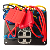 Panneau de commutateur à bascule 4 gang 50 ampères, montage encastré, DC12V 24V, avec prise USB QC3.0, prise allume-cigare pour voitures, camping-cars, camions