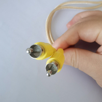 RCA à RCA Audio PVC câble tressé en Nylon fiche mâle à mâle