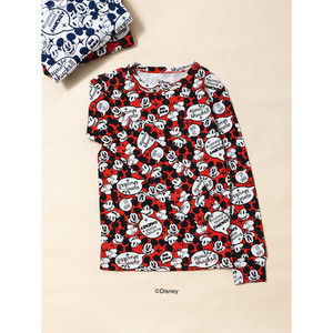 เสื้อสำหรับเด็กผู้ชาย, เสื้อลายเม้าส์สีแดงเข้มและมีสไตล์ - Product Image 1