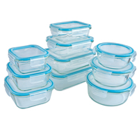 Oneup — boîte à lunch en verre professionnelle avec couvercle, conteneurs de cuisine transparents, rangement