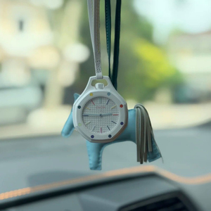 Montre de poche octogonale CILOA avec cordon en cuir, plusieurs options de couleurs, montre suspendue décontractée - Product Image 2