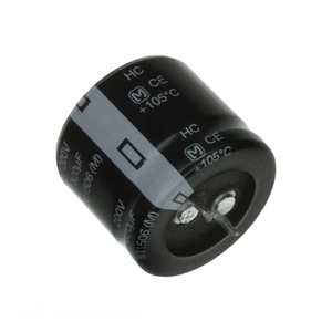 Condensateur à montage traversant 820 µF 20 % 200 V SNAP TH EET-HC2D821KA, Distributeur agréé - Product Image 1