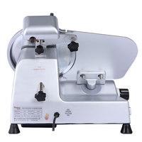 Nouvelle machine à découper la viande électrique semi-automatique 220V 10 pouces, entièrement métallique, pour usage commercial et domestique, pour couper le fromage, le bacon, les saucisses