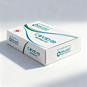 Factory Custom Recyclable <b>Folding</b> Square Foil Stamping Embossing Reliant Paper Boxes With Logo Printing - Product Image 2