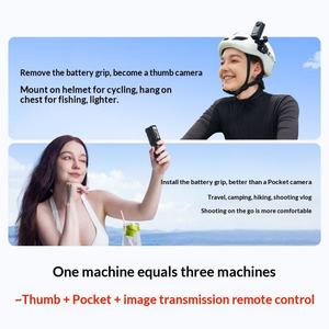 Kit <span class=keywords><strong>de</strong></span> Cámara Panorámica 360° C400 con Doble Pantalla, Resistente al Agua, 4k, para Vlog, Deportes, Actividades al Aire Libre, Visión Nocturna - Product Image 3
