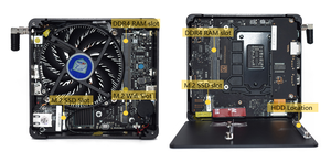 Super March 4K CPU Mini PC <span class=keywords><strong>de</strong></span> bureau avec processeur RTX Moniteur SSD dur DDR4 <span class=keywords><strong>RAM</strong></span> Ordinateur industriel sans ventilateur à bas prix - Product Image 4