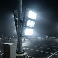 Projecteur LED modulaire à haut lumen pour éclairage extérieur de stades, projecteur LED à module réglable pour terrains de sport et parkings