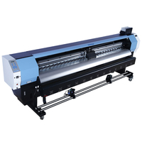 Impresora eco solvente de gran formato de 3,2 M adecuada para pancartas de etileno, pegatinas, lienzo de película de PVC con dos cabezales de impresión DX5 DX7