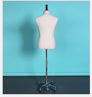 Maniquíes de Exhibición de Alta Gama en Plástico Blanco para Hombre, Medio Cuerpo Superior con Brazos, para Trajes de Boda y Sastre