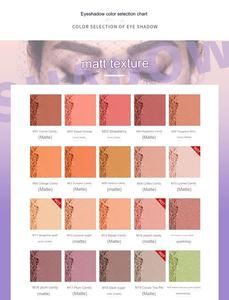 MLM化妆品供应商定制持久亮化素食无残粉矿物荧光粉眼影调色板防水 - Product Image 4