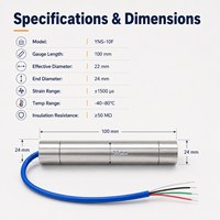 Sensor de Temperatura con Medidor de Tensión Superficial de Alambre Vibratorio Electrónico, Protección IP67, Alta Precisión, Pruebas de Cemento y Concreto