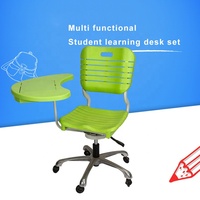 Chaises d'école confortables pour les élèves, en plastique avec tablette d'écriture intégrée, pour les besoins en mobilier scolaire