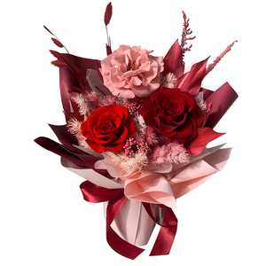 Ramos de Rosas Preservadas Reales Hechos a Mano con Diseño Exquisito para Regalos de Boda y San Valentín, <span class=keywords><strong>Ramo</strong></span> de Flores Secas Preservadas Personalizadas al Por Mayor - Product Image 6
