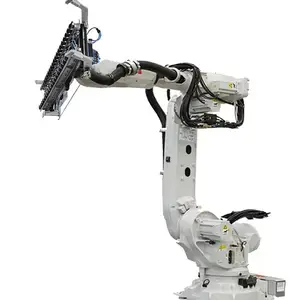 Material handling robot IRB 6700-235/2.65 ABB robot, used in conjunction with robot fixtures