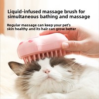 Brosse à poils pour animaux de compagnie électrique 3 en 1, peigne à vapeur pour enlever les poils, peignes pour le toilettage des chiens et des chats, masseur