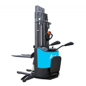 Stacker Listrik Lorong Sempit Baru Anti-Tip dengan Kaki Anti-Tip, Radius Putar Kecil, Kapasitas Muatan 2 Ton, Baterai Lithium-Ion, Efisien untuk Restoran - Product Image 2