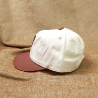 Casquette de baseball à 6 panneaux en coton pur à bord court, broderie 3D, livraison directe d'usine, personnalisable, nouvelle collection