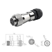 Conector de brida de núcleo de fábrica de 7 días de envío, fabricante de enchufe de aviación de remolque Wipro Poplon General