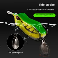 En gros Leva Leurre Vivant Modifié Type Grenouille Bionique 'Poison Arrow' 13g 6cm pour Poisson Noir avec Hameçon en Acier Inoxydable à Ligne Montante