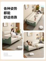 Modern Üç Kişilik, Hakiki Deri Kaplama ve Sünger Dolgulu Yastık Sırt Tasarımlı, Oturma Odası İçin Uygun, Aksanlı Modern Yatar Koltuk